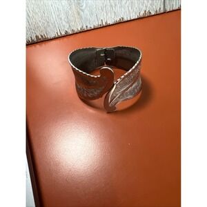 Vintage Bracelet Bangle Clamper Silver tone Jewelry